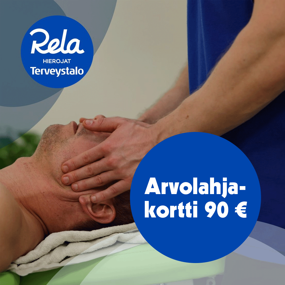 Rela-hierojien arvolahjakortti 90 €